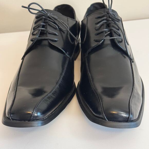 Versa Dress Oxford Shoes Mens 10.5 Black Leather Lace Up Formal Office Wedding main image 10